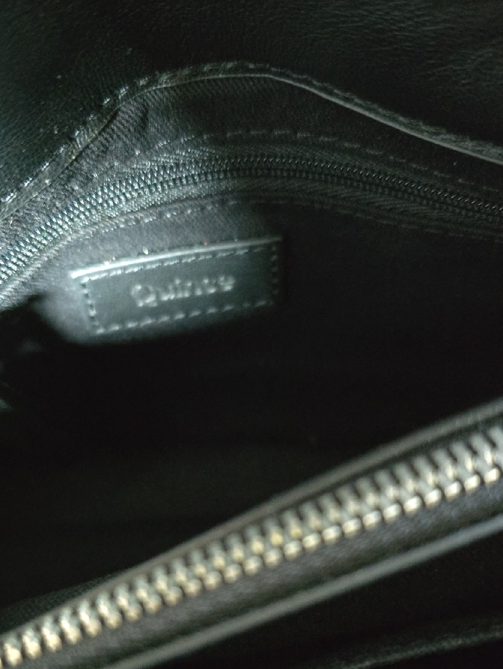 Quince Quilted Chevron Leather Convertable Bag - Picture 12 of 12